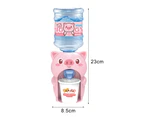 Cartoon Pig Mini Drinking Fountain Water Dispenser Kids Pretend Play House Toy