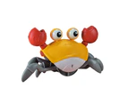 Induction Toy Educational Intelligent Induction 2 Colors Obstacle Avoidance Crawler Interactive Toy Crab Children's Toys - Orange