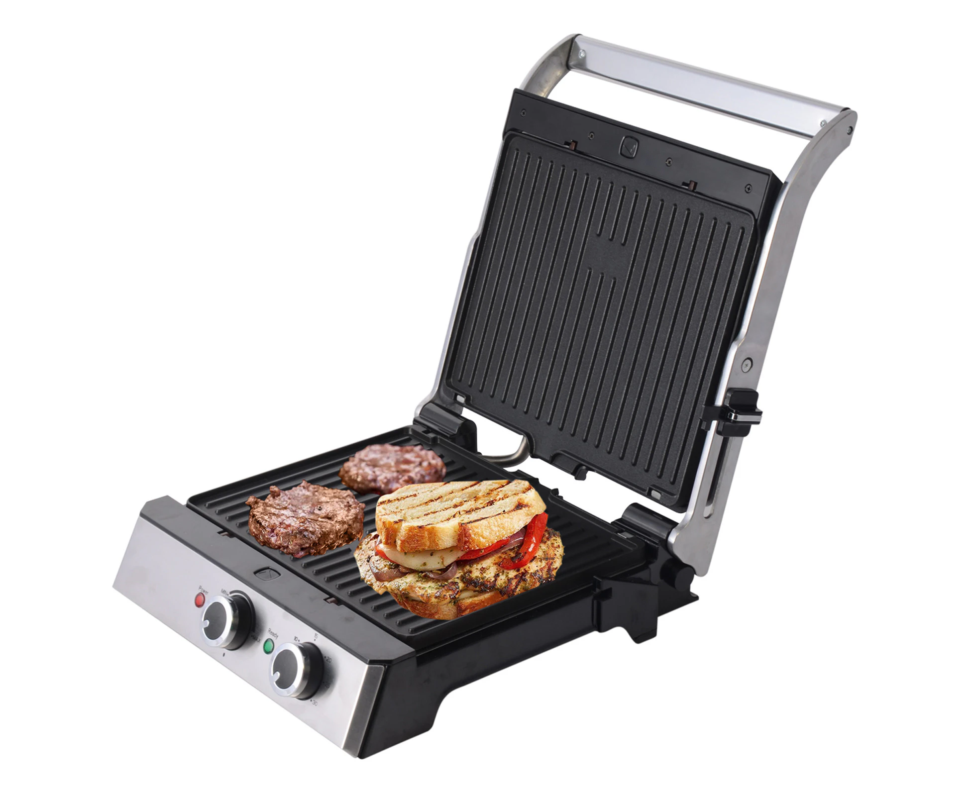 TODO 2000W Sandwich Press Contact Health Grill Flat Grill Griddle Plate Melts Toast