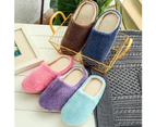 Unisex Autumn Winter Warm Soft Home Non-Silp Pure Color Slippers Indoor Shoes