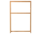 Ortega Home 2-Tier Bamboo Towel Rack - Natural