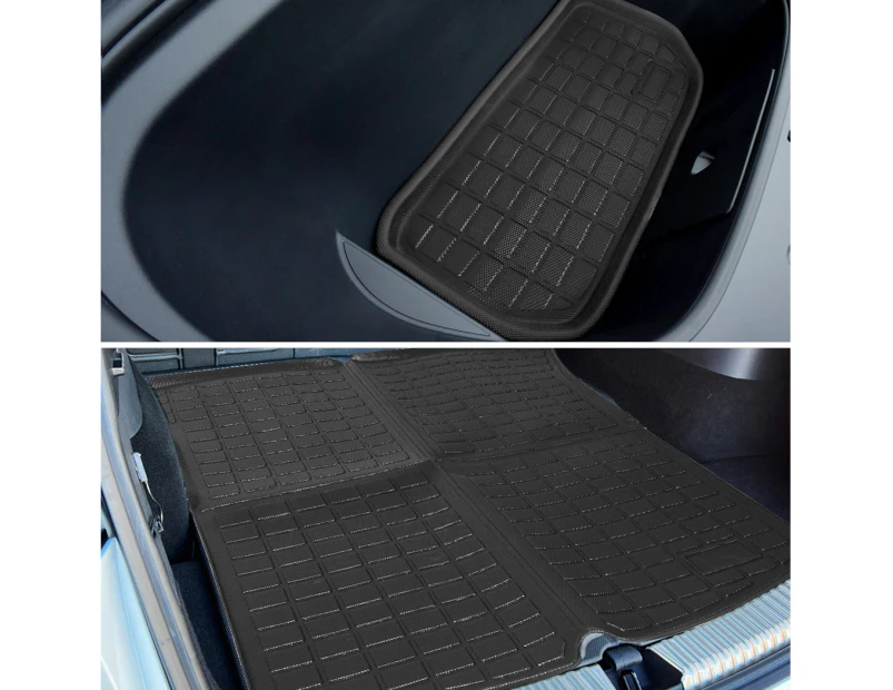 Manan Tesla Model Y Floor Mats  Front Rear Trunk Anti-Slip 2020-2022 Car Carpets