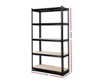 Giantz 1.5M Warehouse Racking Rack Storage Shelf Organiser Industrial Shelving Garage Kitchen Store Shelves Steel