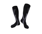 1 Pairs Compression Socks, 20-30 Mmhg Medical Sport Compression Socks Men Nurse Pregnancy Edema Varicose Veins -Black XL - Black