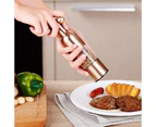 Pepper Grinder Salt Shaker, Kitchen Stainless Steel Salt Pepper Grinders Hand-Made Adjustable (S)
