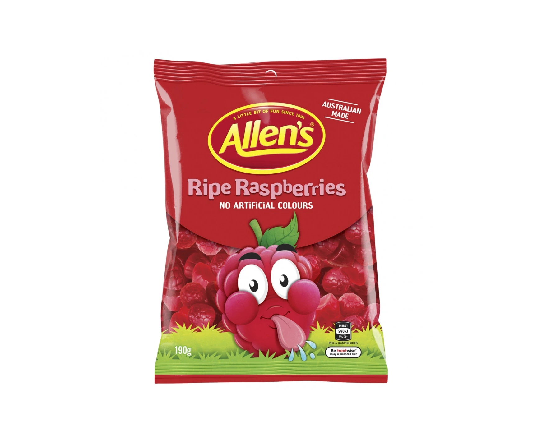 Allens Raspberries 190g x 12