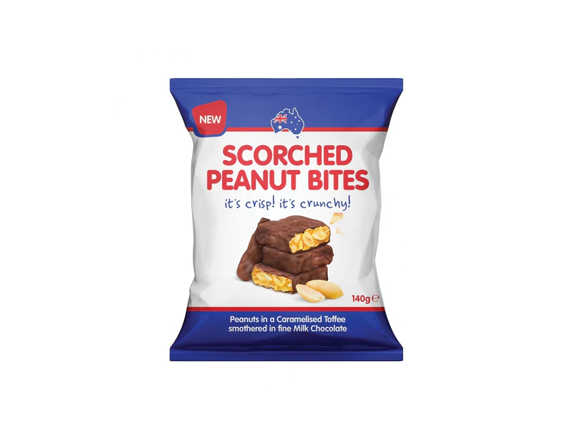Scorched Peanut Bites 140g x 12