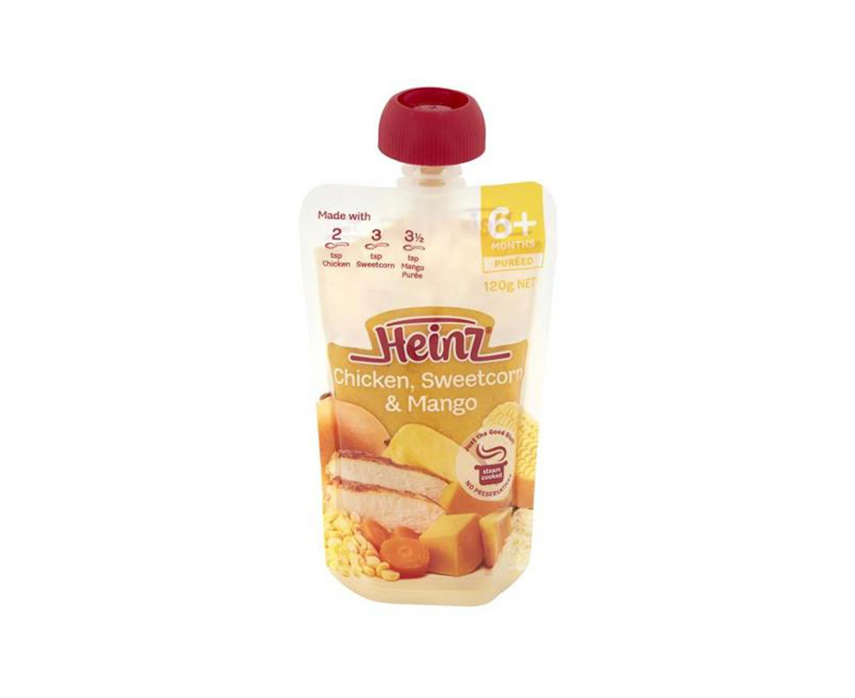 Heinz Chicken Corn & Mango 6m+ 120gm x 6