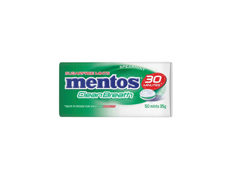 Mentos Clean Breath Spearmint 35g x 12