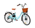 Phoenix 26 Inch Electric Bike Urban Bicycle eBike Removable Battery Blue