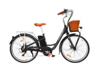 Phoenix 26 Inch Electric Bike Urban Bicycle eBike Removable Battery Black