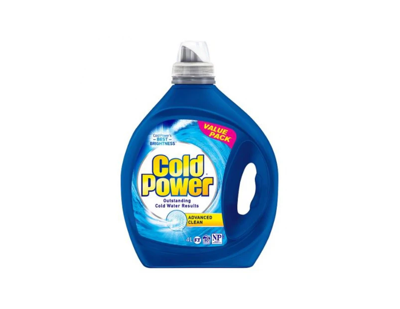 2 x Cold Power Advanced Clean Laundry Liquid 4l x 2