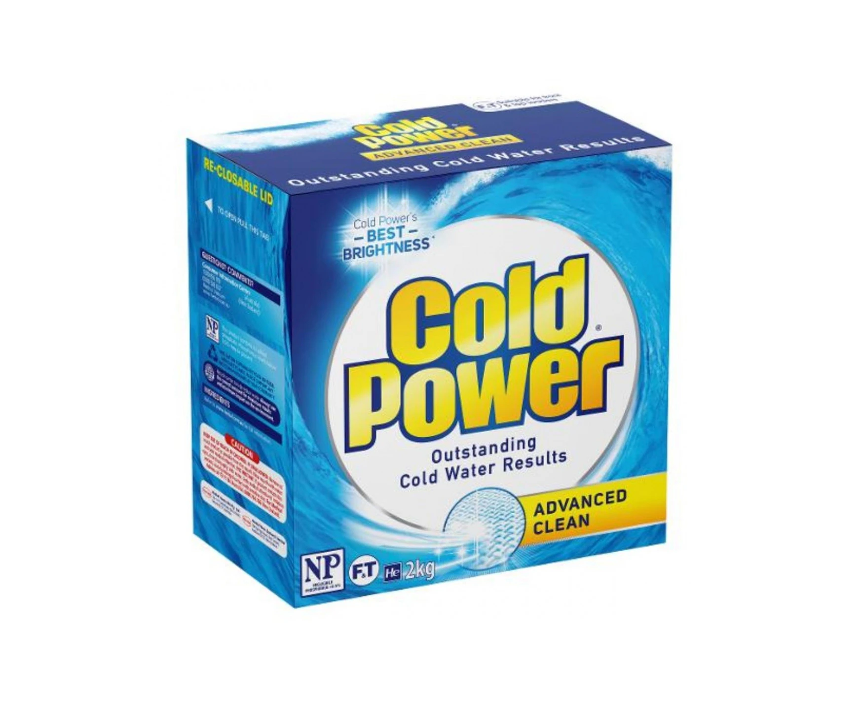 6 x Cold Power Advanced Clean Laundry Powder 2kg x 6