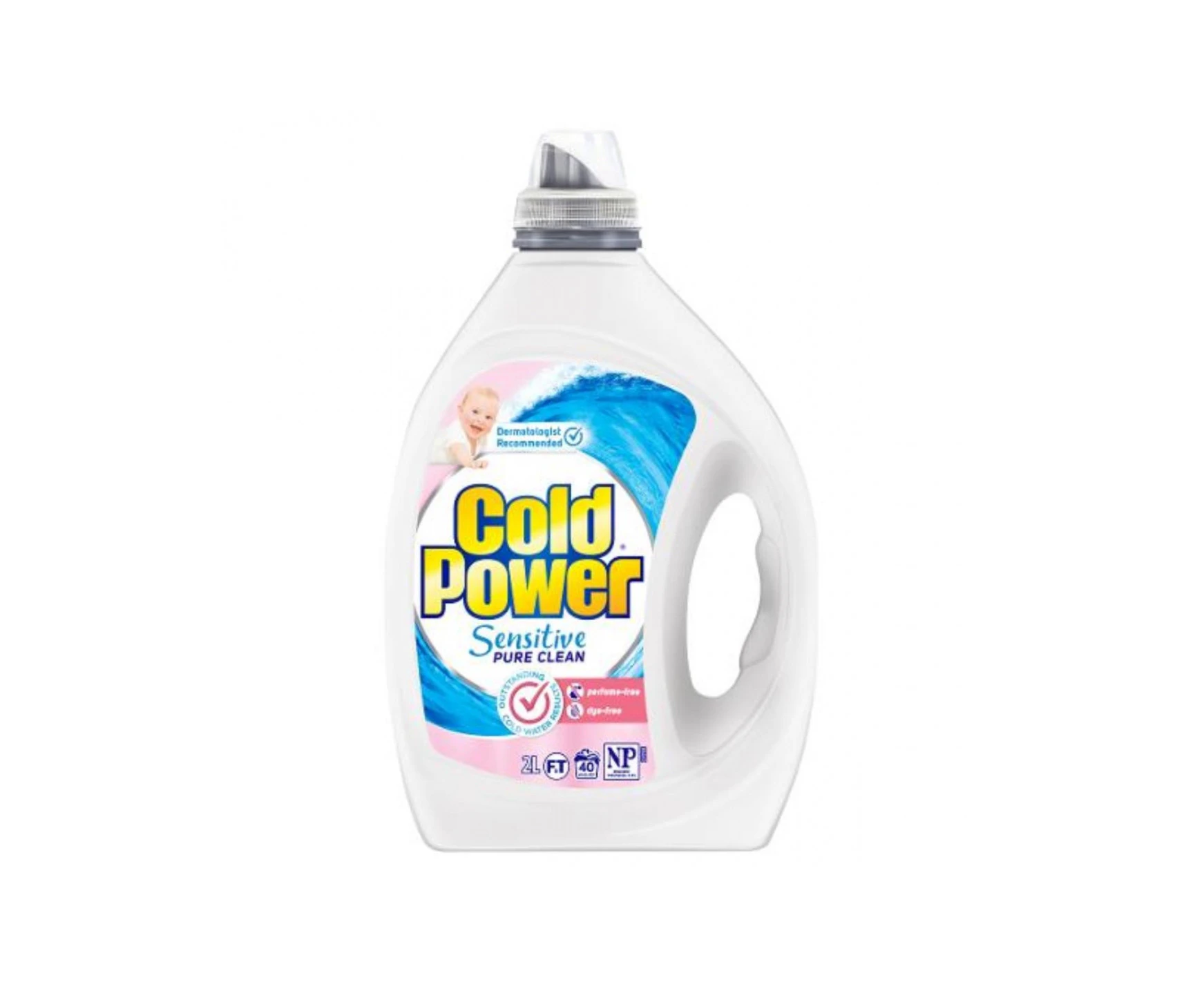 4 x Cold Power Sensitive Pure Clean Laundy Liquid 2l x 4