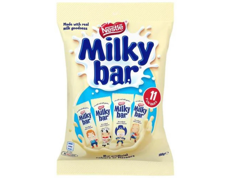 Nestle Milky Bar Chocolate Fun Pack 158gm x 12