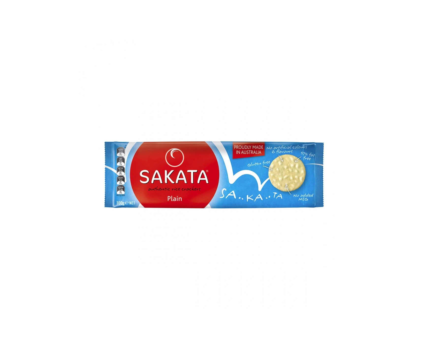 Sakata Rice Snack Plain 100g