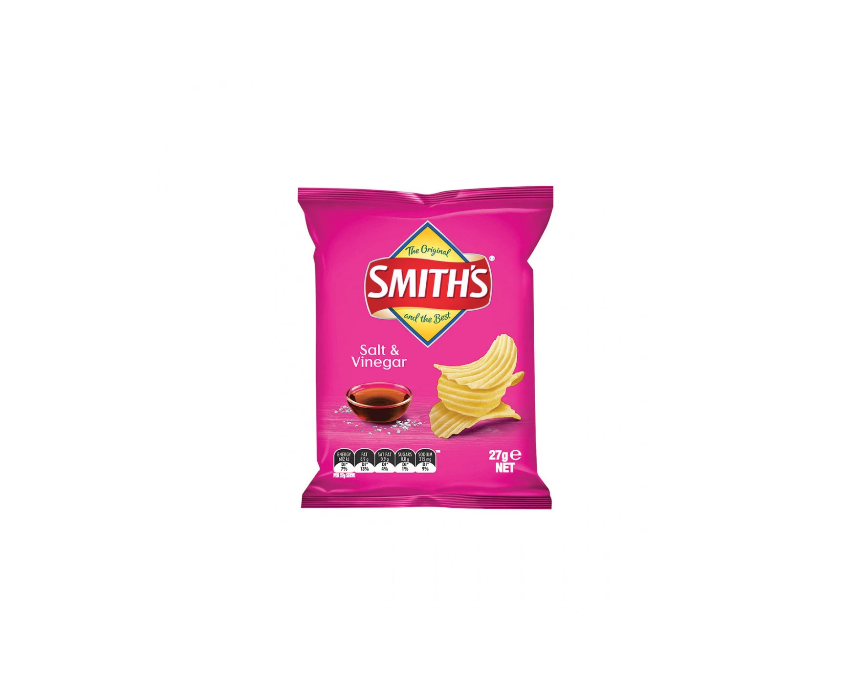 Smiths Crinkle Cut Salt and Vinegar 27g x 21