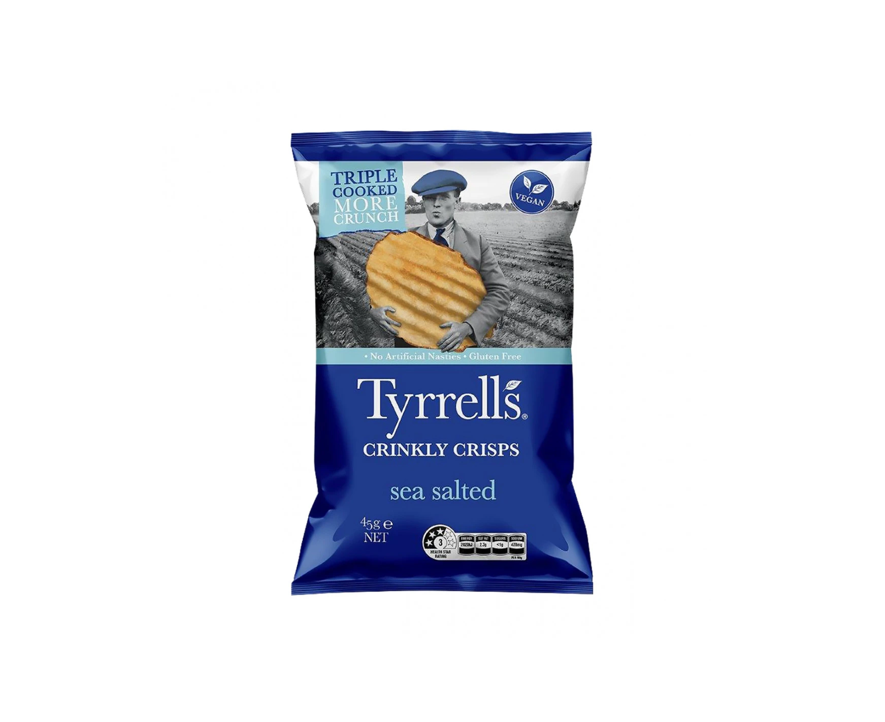 Tyrrell's Sea Salt 45g x 18