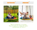 Costway Giant Tree Swing - 100cm / Rainbow / Yard Play Equipment