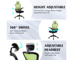 Advwin Executive Office Chair MeshErgonomic Rocking Seat High Back Green & Black