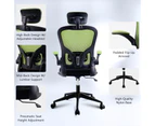 Advwin Executive Office Chair MeshErgonomic Rocking Seat High Back Green & Black