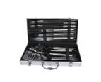 Moyasu 10Pcs BBQ Tool Set Stainless Steel Outdoor Barbecue accessory Grill Cook