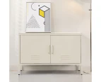 ArtissIn Buffet Sideboard Metal Cabinet - BASE White