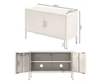 ArtissIn Buffet Sideboard Metal Cabinet - BASE White