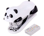 cartoon small staplerOffice supplies and teacher supplies 1 pack of mini panda stapler 1000 No. 10 staples paper clips