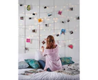 10M 100 Led Fairy Lights, 50 Picture Clips, USB Fairy Lights for Room Decorating Photo Wall