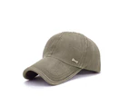Men Women Adjustable Plain Baseball Cap Trucker Cap Sport Snapback Hip-hop Hat Green