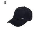 Men Women Adjustable Plain Baseball Cap Trucker Cap Sport Snapback Hip-hop Hat Blue