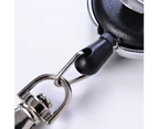 Extensible Nylon Rope Back Clip Men Anti-Lost Keychain Organizer Key Ring Decor Black