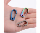 Carabiner Keychain Buckle Titanium Alloy Waist Belt Clip Anti-lost Hanger Tool Primary Color