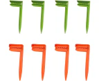 8pcs beach clip (4 green + 4 orange)courtyard garden
