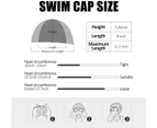 Silicone Swim Cap, Comfortable Shower Cap For Curly Hair Short Hair Medium Length Hair, Men'S And Women'S Swimming Cap - Light Pink