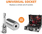 Universal Socket Tool Gift for Men Dad - Socket Set with Power Drill Adapter Cool Stuff,Universal Socket Grip Gadgets