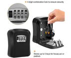 Wall Mounted Combination Lock Key Safe Storage Box Security Home Outdoor Digit