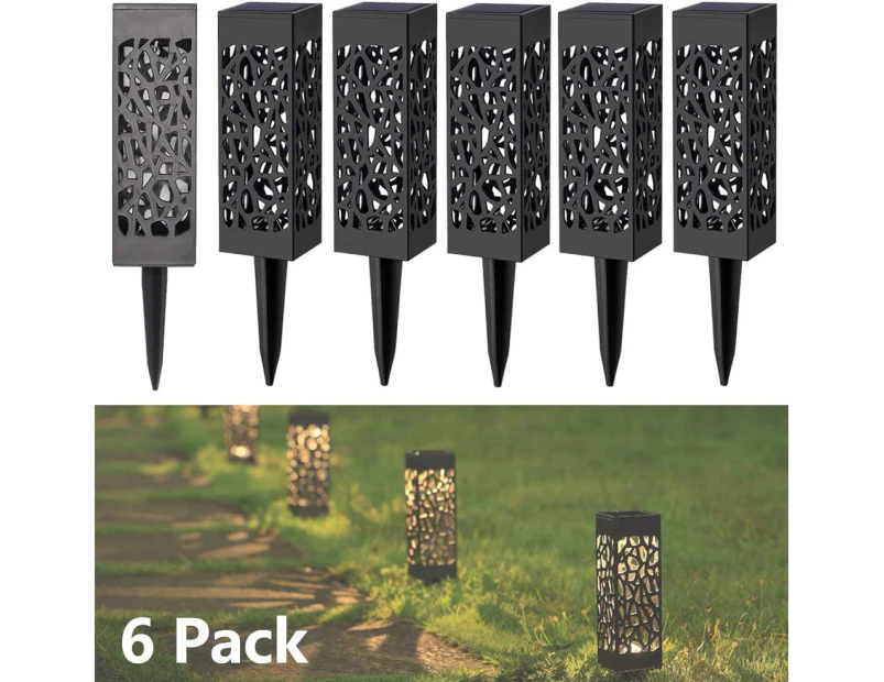 Solar Garden Light Outdoor Ground Light For Patio Path, Lawn, Auto On/Off (6 Pieces)