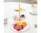 4Pcs Tier Cake Stand Hardware, Tier Tray Hardware 3 Tier Cake Stand Accessories Hardware Dessert Serving Tray Rack—Gold
