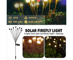 2pcs set Solar Firefly Garden Lights Swaying LED Lamp ~ Warm White