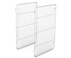 Cooling Grill Set of 2, Stainless Steel Cooling Grill Cake Rack-26x16cm