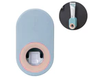 Toothpaste Dispenser, Toothpaste Squeezer Automatic Hands Free Wall Mounted For Washroom Shower Bathroom-Sky Blue