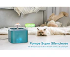Cat Fountain, Cat Water Dispenser With Led Light, 2L Cat Fountain, With Activated Carbon Filter And Water Pump