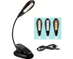 Rechargeable Book Reading Light, 9 Brightness Modes, 7 LED Reading Lights, Flexible and Portable Pinza Clip Light for eReader, Night, Travel, Work