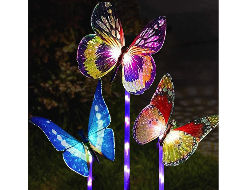 Outdoor Solar Garden Lights, Multicolor Changing Solar Powered Led Garden Lights (3 Pack)