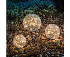 3 Pieces Of Lawn Light Ball (10Cm+12Cm+15Cm)