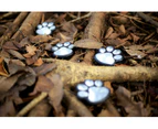 Solar Powered Led Fairy Lights Dog Paws 4 Led Outdoor Solar Decoration With Black Wire