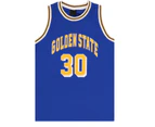 New Men's Basketball Jersey Sports T Shirt Tee Vest Tops Gym Chicago Los Angeles - Blue - Golden State 30