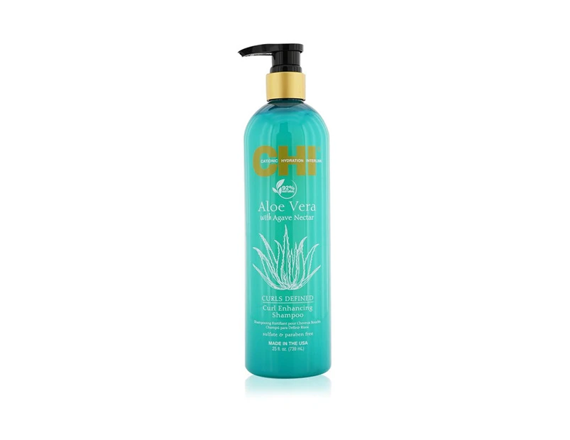 CHI Aloe Vera with Agave Nectar Curls Defined Curl Enhancing Shampoo 739ml/25oz